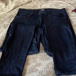 Paige dark demin jeans. Skinny jean 28” inseam. Like new, soft size 29